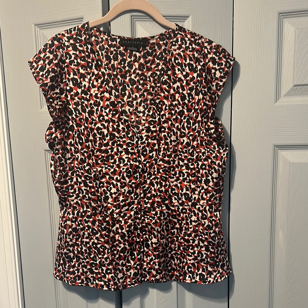 Sanctuary Black and Brown Boxy Blouse